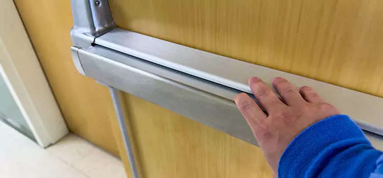 Installing a Push Bar on a Door Mobile